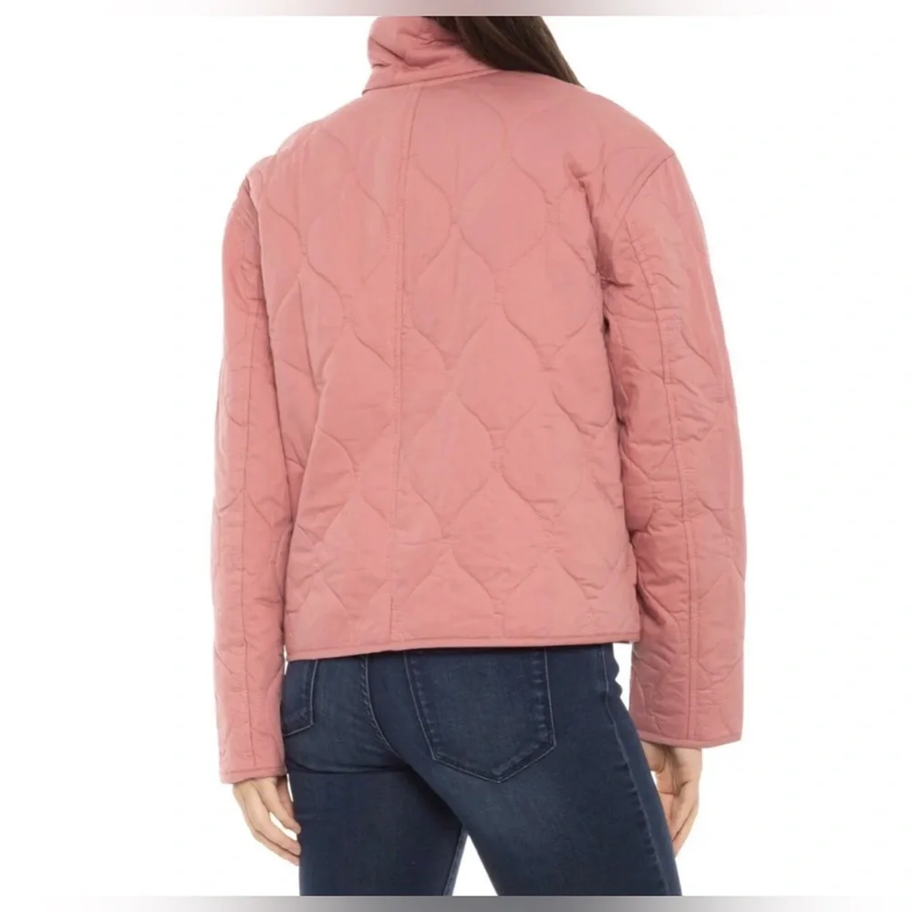 Lucky Brand Pink Quilted Carry On Jacket - Large NWT - Picture 2 of 8